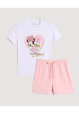 Pijama  Infantil Niña M/C P/C Color Blanco Marca Ostu #90040093 Ostu