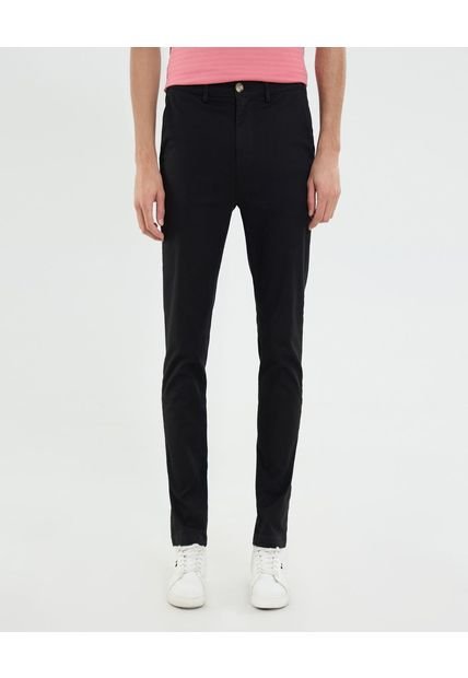 Pantalón Para Hombre Chino Color Negro Marca Ostu #60070489