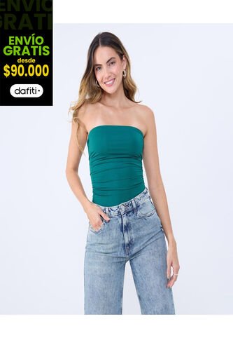 Body Para Mujer Straple Color Verde  Marca Ostu #40200161 Ostu