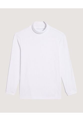 Camiseta Para Niño Manga Larga Cuello Alto Color Blanco Marca Ostu #80090256 Ostu