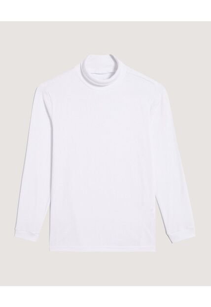 Camiseta Para Niño Manga Larga Cuello Alto Color Blanco Marca Ostu #80090256