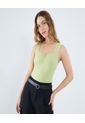 Body Para Mujer Manga Sisa Color Verde Marca Ostu #40200178 de Ostu