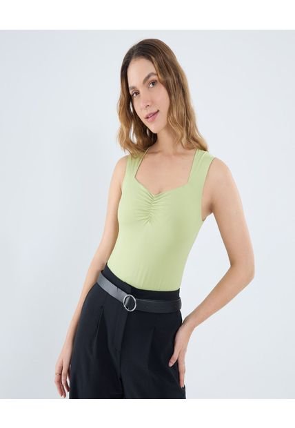 Body Para Mujer Manga Sisa Color Verde Marca Ostu #40200178
