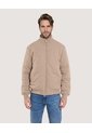 Chaqueta Acolchada Con Cierre Frontal  Para Hombre Beige Ostu de Ostu