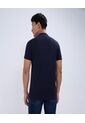 Polo Para Hombre Cuello Mao Sin Bolsillo Color Azul Oscuro Marca Ostu #60110611 de Ostu
