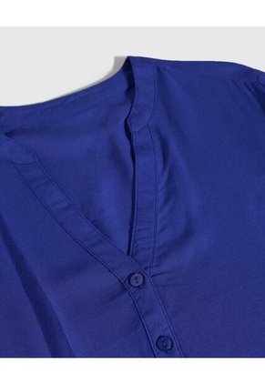 Blusa Para Mujer Manga 3/4 Color Azul Marca Ostu #40120718