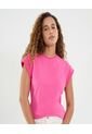 Camiseta Para Mujer Manga Sisa Cuello Redondo Color Rosado Marca Ostu #40092436 de Ostu