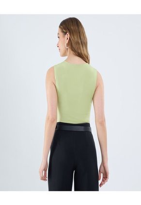 Body Para Mujer Manga Sisa Color Verde Marca Ostu #40200178