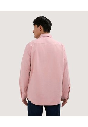 Camisa Para Hombre Manga Larga Con Bolsillo Color Rosado  Marca Ostu #60010679