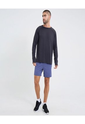 Camiseta Para Hombre Manga Larga Cuello Redondo Color Negro Marca Ostu #60091512