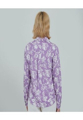 Blusa Para Mujer Manga 3/4 Color Lila Marca Ostu #40120899