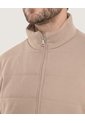 Chaqueta Acolchada Con Cierre Frontal  Para Hombre Beige Ostu de Ostu