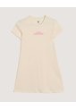 Vestido  Infantil Niña M/C Medio Color Amarillo Marca Ostu #90178226 de Ostu