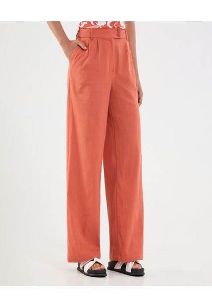 Pantalón Para Mujer Moda Color Naranja Marca Ostu #40070807