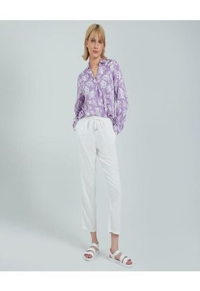 Blusa Para Mujer Manga 3/4 Color Lila Marca Ostu #40120899