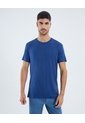 Camiseta Para Hombre Manga Corta Cuello Redondo Color Azul Marca Ostu #60091652 de Ostu