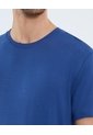 Camiseta Para Hombre Manga Corta Cuello Redondo Color Azul Marca Ostu #60091652 de Ostu
