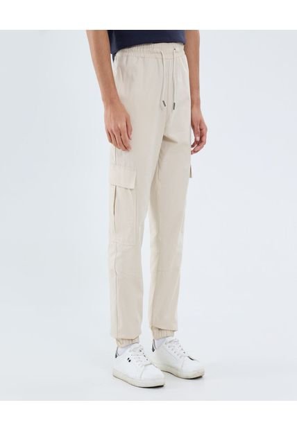 Pantalón Para Hombre Jogger Color Beige Marca Ostu #60070452