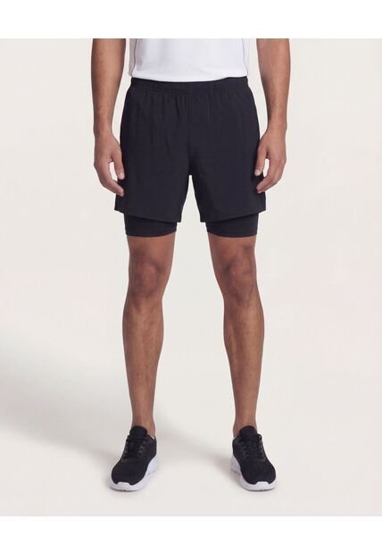 Bermuda  Para Hombre Deportiva Corto Color Negro Marca Ostu #60100480