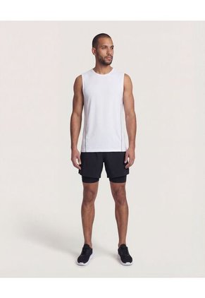 Bermuda  Para Hombre Deportiva Corto Color Negro Marca Ostu #60100480