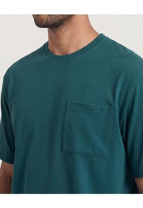 Camiseta  Para Hombre Manga Corta Cuello Redondo Color Verde Marca Ostu #60091838