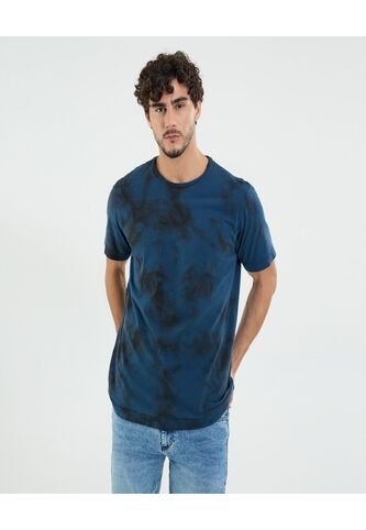 Camiseta Para Hombre Manga Corta Color Azul Marca Ostu #60091523 Ostu