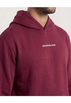 Buzo  Para Hombre Hoodie Color Vino Marca Ostu #60060627
