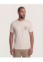 Camiseta  Para Hombre Manga Corta Cuello Redondo Color Beige Marca Ostu #60091896 de Ostu