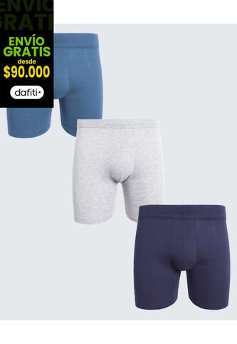 Boxer Para Hombre Filete Medio Algodón Color Pack X Marca Ostu #60000489 Ostu