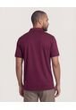 Polo  Para Hombre Cuello Maquina Sin Bolsillo Color Vino Marca Ostu #60110831 de Ostu