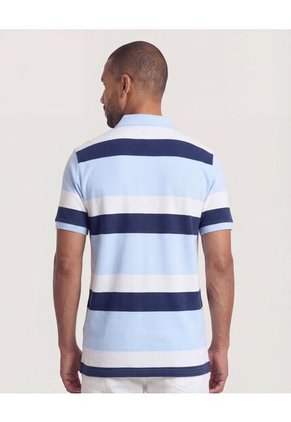 Polo  Para Hombre Cuello Tejido Con Bolsillo Color Azul Marca Ostu #60110868