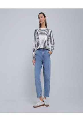 Camiseta Para Mujer Manga Larga Color Negro Marca Ostu #40092100