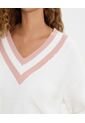 Saco Para Mujer Cuello V Color Rosado Marca Ostu #40330092 de Ostu