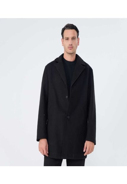 Chaqueta Para Hombre Abrigo Color Negro Marca Ostu #60080157