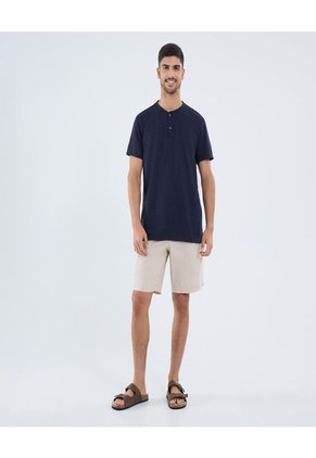 Bermuda Para Hombre Regular Corto Color Beige Marca Ostu #60100427