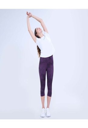 Leggins Para Mujer Medio Color Morado Marca Ostu #40230574