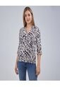 Blusa Para Mujer Manga 3/4 Color Crema Marca Ostu #40121034 de Ostu