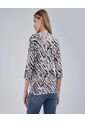Blusa Para Mujer Manga 3/4 Color Crema Marca Ostu #40121034 de Ostu