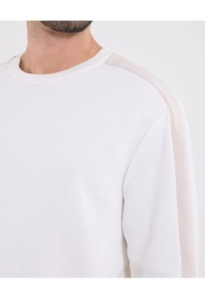 Buzo  Para Hombre Cuello Redondo Color Crema Marca Ostu #60060604