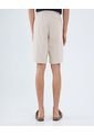 Bermuda Para Hombre Regular Corto Color Beige Marca Ostu #60100427 de Ostu