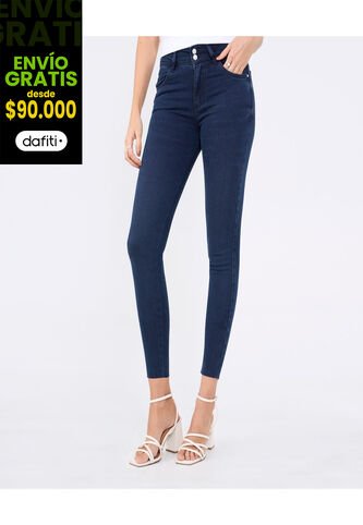 Jean Para Mujer Push Up Color Azul  Marca Ostu #40160563 Ostu