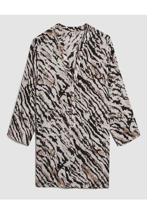 Blusa Para Mujer Manga 3/4 Color Crema Marca Ostu #40121034