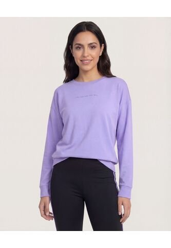 Buzo  Para Mujer Cuello Redondo Color Lila Marca Ostu #40060513 Ostu