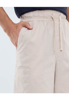 Bermuda Para Hombre Regular Corto Color Beige Marca Ostu #60100427