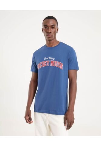 Camiseta Para Hombre Manga Corta Cuello Redondo Color Azul Marca Ostu #60091748 Ostu