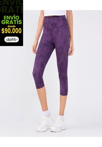 Leggins Para Mujer Medio Color Morado Marca Ostu #40230597 Ostu