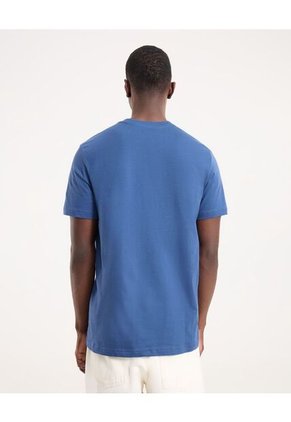 Camiseta Para Hombre Manga Corta Cuello Redondo Color Azul Marca Ostu #60091748