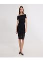 Vestido Para Mujer M/C Corto Color Negro Marca Ostu #40170318 de Ostu