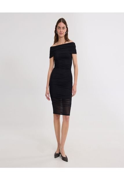 Vestido Para Mujer M/C Corto Color Negro Marca Ostu #40170318