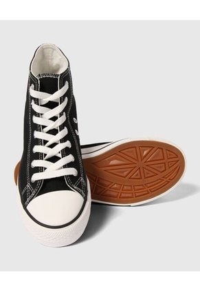 Tenis Para Mujer Canvas Color Negro Marca Ostu #40720124